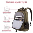 thumbnail image 2 of Mochila para portátil SwissGear Cecil 5505 Olive 18 pulgadas, 2 of 8