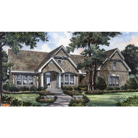 TheHouseDesigners-4176 Beach House Plan with Basement Foundation (5 Printed Sets)