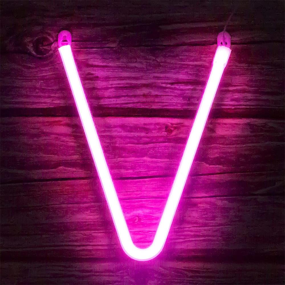 Coloody Light Up Letters Neon Signs Battery/USB Powered Letter Lights Wall Decor