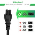thumbnail image 4 of Aprelco AC Power Charger Lead Cord Cable Plug Compatible with Lexmark X7170 X8350 X9350 3 prong, 4 of 6