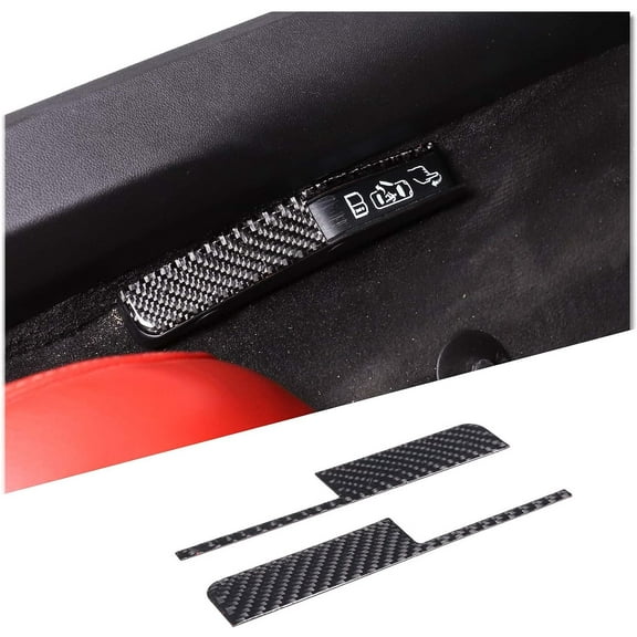 TINKI Soft Carbon Fiber Forced Door Opening Switch Cover Trims Compatible with Chevrolet Corvette C8 Stingray 2020-2023, Car Door Lock Switch Sticker Accessories