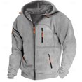 thumbnail image 5 of Hoodies for Men Zip Up Hooded Sweatshirt Athletic Jackets Lightweight Casual Long Sleeve Jacket with Zipper Pockets, 5 of 5
