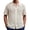 Beige, variant on Hesxuno Mens Casual Summer Shirt Button Up Knit Shirts Short Sleeve Crochet Collared Hollow Out Tops Cruise Outfits 2026 Khaki M