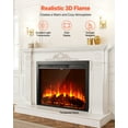 thumbnail image 3 of VEVOR 35in Electric Fireplace Insert Wall Recessed Heater 750W 1500W Remote, 3 of 9