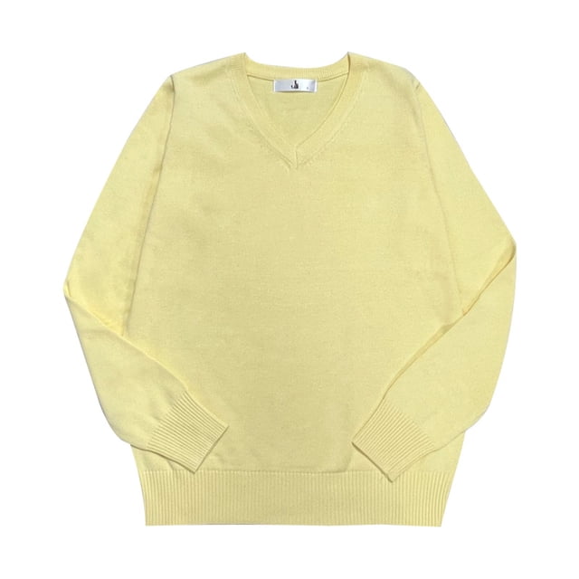 Suéter tipo jersey de cuello en V de punto para estudiantes, estilo universitario, para hombres y mujeres, JK