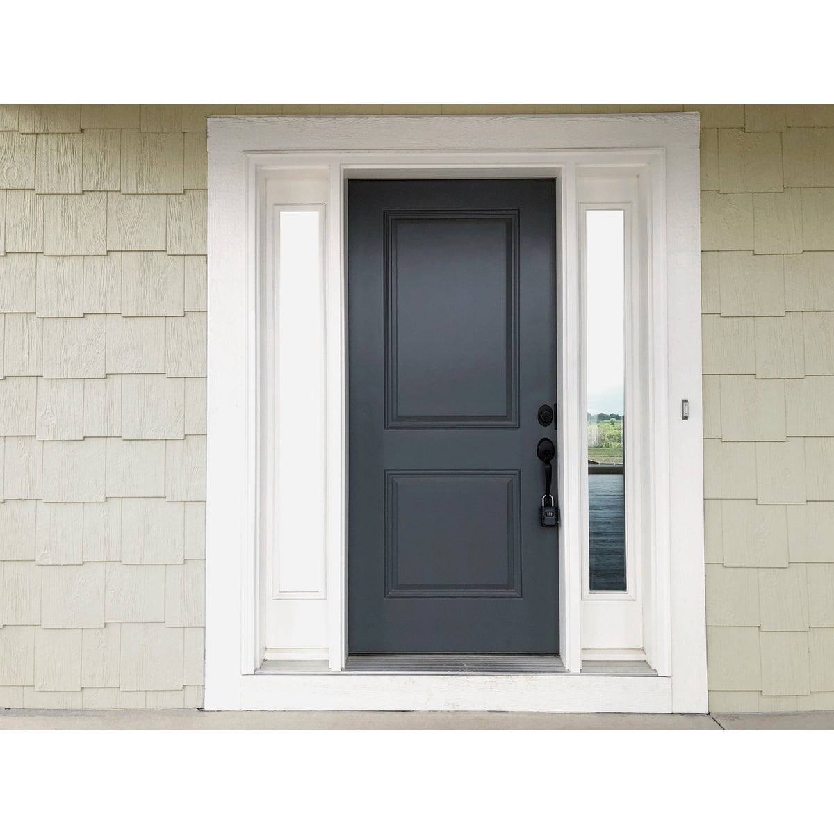 Rust-Oleum Sure Color Exterior Paint and Primer, White, Satin, 1 Gal 394678