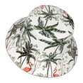 thumbnail image 3 of Naloa Flamingo Palm Trees Reflective Double-Sided Bucket Hat, Sun Hat, Soft and Breathable for Gardening, Beaching, Camping, Hiking, Fishing, 3 of 9