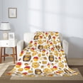 thumbnail image 2 of Sikiie Bees And Honey Cozy Flannel Fleece Throw Blanket: Lightweight & Thick for All Seasons - Perfect for Women, Men, & Kids"60"x50", 2 of 6