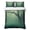 Green, Black, Teal, variant on Quilts Queen Size Bedding Set, Foggy Forest Green Lightweight Quilted Comforter, Spooky Branch Tree Crow Bird Moon Soft Reversible Bedspread Coverlet with Pillow Covers for All Season, 90" x 96"