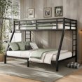 thumbnail image 5 of EBQOSK Bunk Bed for Teens and Adults,Space-Saving/Noise Reduced/No Box Spring Needed Black　Twin/Full, 5 of 7
