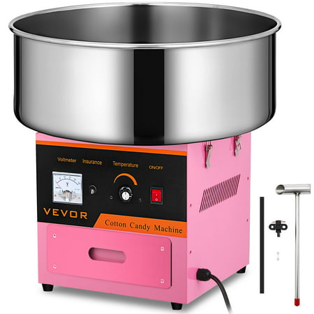 Bestequip Candy Floss Maker 20.5 Inch Commercial Cotton Candy Machine Stainless Steel for Various (Best Commercial Cotton Candy Machine)