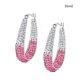 thumbnail image 5 of Sonducket Pendientes curvos de 2 uds., delicados pendientes redondos de cristal a la moda, exquisitas orejas que combinan con todo, joyería, regalos de Ropa, zapatos y accesorios Miscelánea Rosa 1 Sonducket AP016559-03, 5 of 6