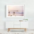 thumbnail image 2 of Surfers' Dawn - San Diego California Photography White Framed Wall Art Print 12 x 18 inches, 2 of 3