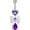 Purple, variant on 1 Pcs Bow Belly Button Ring 14G Surgical Steel Belly Ring Heart Rhinestone Designs Belly Piercing Jewelry,Curved Navel Rings Belly Rings for Women