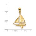 thumbnail image 2 of Pendentif Concave en Or Jaune 14k, 2 of 2