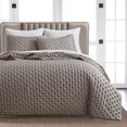 thumbnail image 2 of Studio 16, Toronto - Lana Silky Tencel 3-Piece Quilt/Coverlet Set (Full/Queen) - Soft Grey, 2 of 8