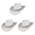 thumbnail image 2 of maskred Evolve Style Classic Cowboy Straw Hat And Durable Natural Straw Shell Hat 3Set, 2 of 6