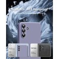 thumbnail image 4 of 【3 in 1 for Samsung Galaxy A14 5G case, with 2 Pack Screen Protector, Camera Protection，Liquid Silicone Slim Shockproof Protective Phone Case 6.6 inch [Microfiber Lining] (Lavender Grey)…, 4 of 12