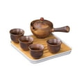 thumbnail image 1 of EGNMCR 360 Degree Rotating Tea Set Well Off Teapot Type Semi Automatic Kung Fu Tea Set Household Swing a kettle, 1 of 1