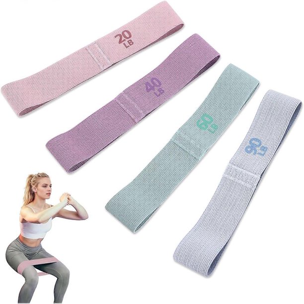 Fabric Resistance Bands for Women, Resistance Bands Set for Workout Hip Glute, Multiple Different Strength Levels - Ideal for Home, Gym, Yoga, Trainin
