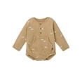 thumbnail image 2 of Modern Moments by Gerber Baby Boy Henley Dumpling Romper with Kanga Pocket, Sizes 0/3 Months - 24 Months, 2 of 10