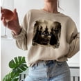 thumbnail image 5 of Girls Will Be Girls Vintage Halloween Witch Sweatshirt, Spooky Witches Crewneck Pullover for Women, 5 of 6