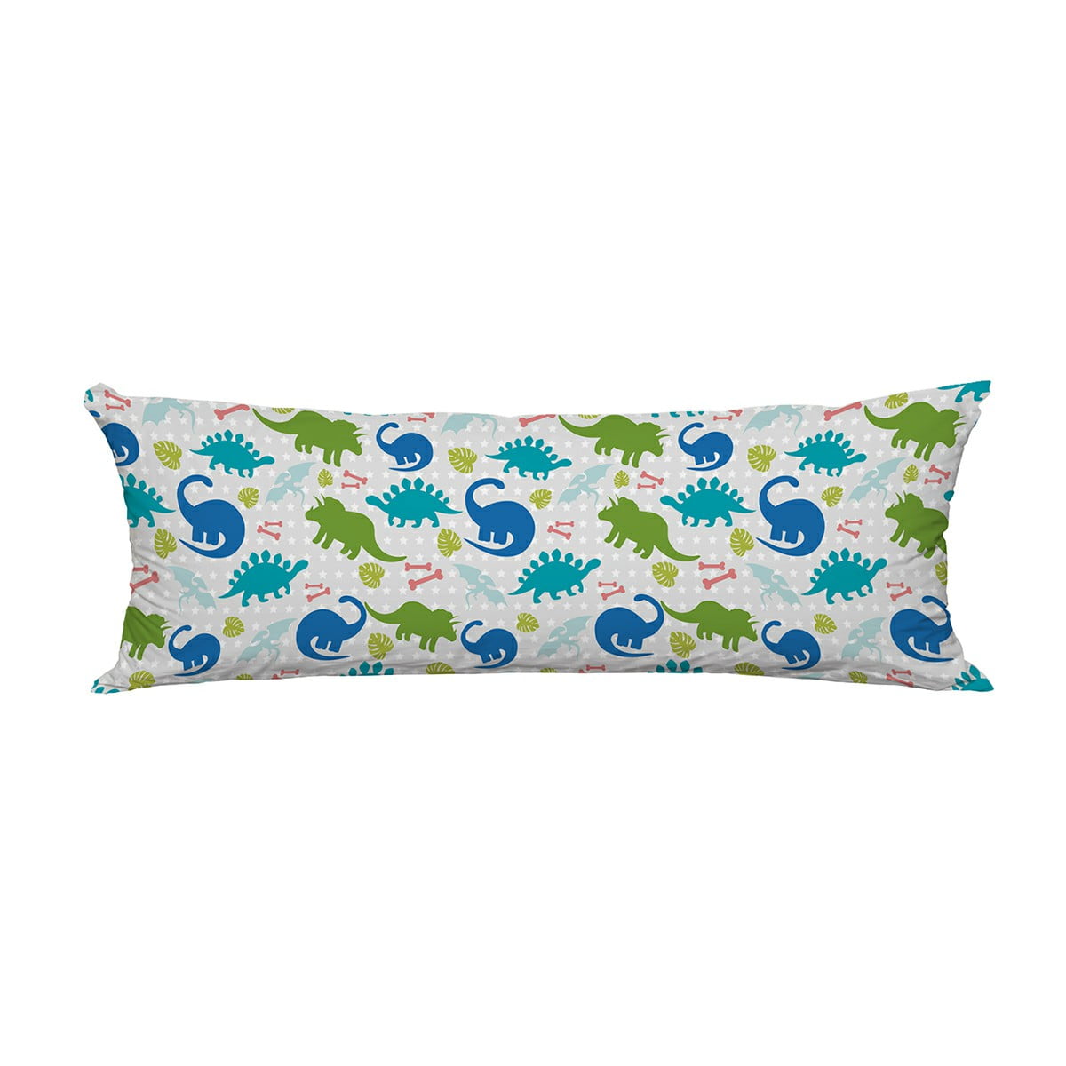 ECZJNT Funny Colorful Cute Dinosaurs Pillow Cover Body Pillowcase