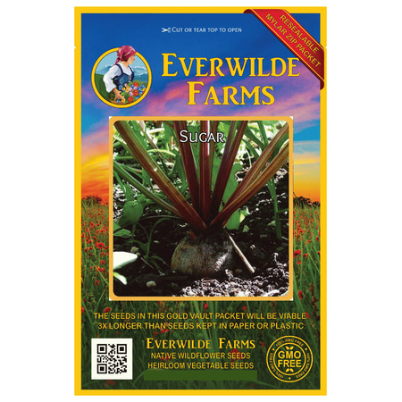 Everwilde Farms - 500 Sugar Beet Seeds - Gold Vault Jumbo Bulk Seed