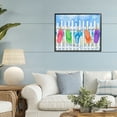 thumbnail image 2 of Stupell Industries Flip Flop Clothesline Black Framed Giclee Art design by Paul Brent, 16 x 20, 2 of 8