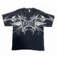 thumbnail image 3 of Camiseta holgada de algodón puro estilo hip-hop con cuello en V para parejas, de talla grande, para campus, de la serie de fútbol europeo y americano Y2K, 3 of 5