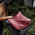 thumbnail image 4 of Simka Rose 6-in-1 Baby Nursing Cover & Car Seat Canopy, Stretchy Breathable Mauve, 4 of 4