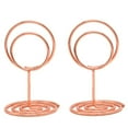 thumbnail image 4 of mmirethe 20pcs/set Elegant Photo Holder Double Circle For Displaying Memories Wedding Table Number Rack Etc Rosegold, 4 of 6