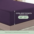thumbnail image 3 of Elegant Comfort 1500 Series Bed Sheets All Around Elastic 18 - 24 Inches Deep Fitted Sheet - Extra Deep Pocket Sheets - Twin/Twin XL Aqua Blue, 3 of 5