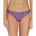 thumbnail image 4 of RAISINS Women's Pink Floral Stretch Lined Reversible Full Coverage Sunshine Gypsy Bikini Swimsuit Bottom L, 4 of 5
