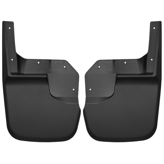 Husky Liners Custom Mud Guards Front Mud Guards Black Fits 07-17 Jeep Wrangler; Does not fit models equipped with the Call of Duty Package.