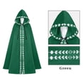 thumbnail image 4 of URMAGIC Hooded Cape Cloak Reversible Velvet Satin Renaissance Medieval Halloween Christmas Cosplay Costumes, 4 of 4