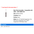 thumbnail image 2 of Rear Strut Assembly - Compatible with 2004 - 2007 BMW 525i 2005 2006, 2 of 2