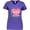 Purple, variant on Inktastic Let's Go to Paris with Pink Heart and Eiffel Tower Women's V-Neck T-Shirt