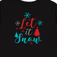 thumbnail image 4 of Inktastic Let It Snow, Snowflakes, Trees, Christmas, Xmas Boys or Girls Long Sleeve Toddler T-Shirt, 4 of 5