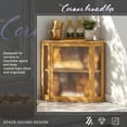 thumbnail image 3 of Corner Bread box for Kitchen Countertop,Farmhouse Bread Box with Acrylic Wavy Door Panel,Large Bread box for kitchen countertop,Food Storage Container (Natural, Extra Large), 3 of 14