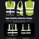 thumbnail image 4 of Chaleco reflector Irfora SFVest Alta visibilidad Chaleco reflectante de seguridad Chaleco reflectante Bolsillos múltiples Ropa de trabajo Seguridad Ropa de trabajo Día Noche Motociclismo Ciclismo Adve Irfora Chaleco reflector, 4 of 7