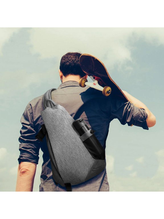 Casual Sports Shoulder Bag Cross Body Riding Backpack,Mustard ash