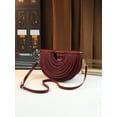 thumbnail image 4 of Women's Metallic Half Moon Clutch Evening Bag, 4 of 8
