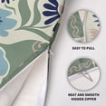 thumbnail image 6 of Blue Floral Pillow Covers 18x18 Set of 2 Spring Sage Green Blue Pink Flower Modern Aesthetic Print Decorative Throw Pillow Cases Outdoor Seasonal Summer Farmhouse Decoration for Sofa Couch Bed, 6 of 6