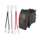 thumbnail image 1 of Ofertas Únicas Interruptor de Rocío UTV de 5 Pines para el Interior del Coche Kit SPST 20A/12V 10A/24V SPST encendido/apagado Universal Naranja, 1 of 7