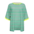 thumbnail image 5 of RMGVDSD Womens Oversized T Shirts Summer Tops Short Sleeve Striped T-Shirt Loose Fit Crew Neck Tee Shirts Basic Casual Tops, 5 of 6