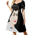 thumbnail image 2 of Vestido de manga corta con rombos de Mardi Gras, vestidos elegantes, vestidos de fiesta para mujer, ropa de mujer, vestido de verano 2025, 2 of 8
