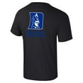 thumbnail image 3 of Men's Colosseum Black Duke Blue Devils Logo Lockup 2-Hit Active Blend T-Shirt, 3 of 3