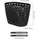 thumbnail image 2 of KAIYANG Cesta de plástico para manillar de bicicleta para niños, cesta delantera, cesta para ruedas (20 x 14,7 x 12,2 cm), color negro, 2 of 5