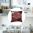 thumbnail image 5 of Throw Pillow Covers  Black White and Red Roses Pillow Covers Soft Cozy Pillowcase Farmhouse Decorative Square Cushion Cases for Couch Sofa Bed Living Room Home Decor, 5 of 7